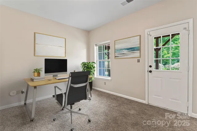 a view of a workspace with a window