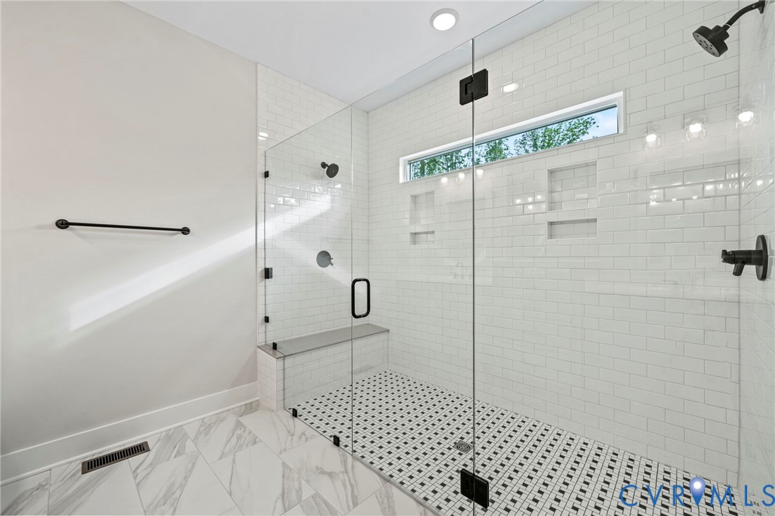 4-2 Old Telegraph Road Providence Forge, VA 23140 - Photo 27 of 32 a bathroom with a shower and a toilet