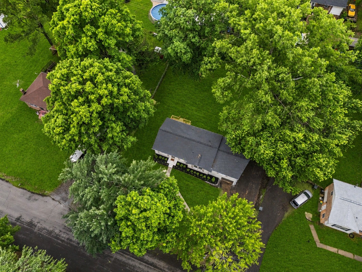 312 Bluebird Lane Dickson, TN 37055 - Photo 24 of 25 an aerial view of a house with a yard