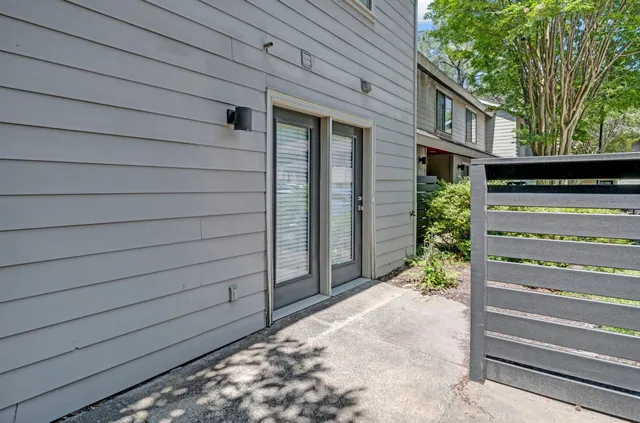 a backyard of a house