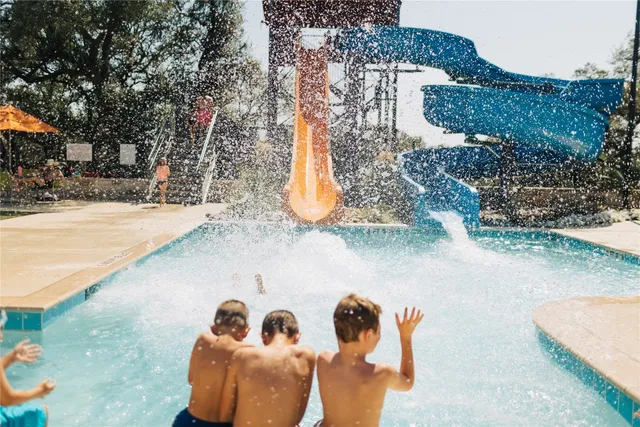 an outdoor space with patio