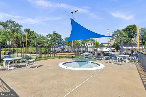 a view of outdoor space with seating