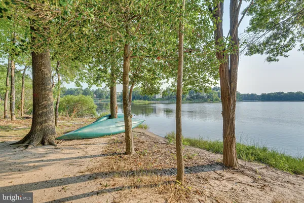 a view of a city with a lake view
