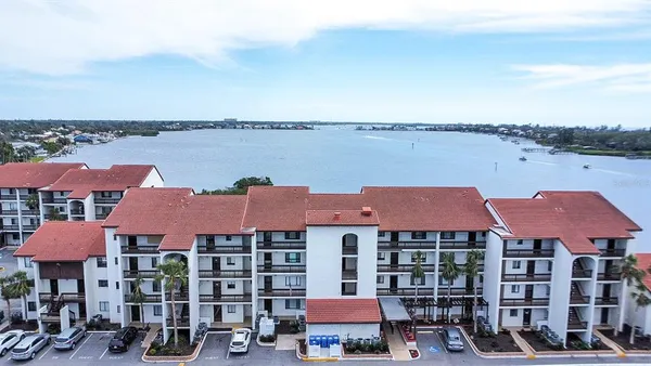 an aerial view of multiple houses