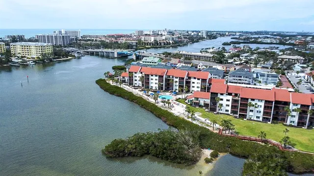 a view of a city and lake