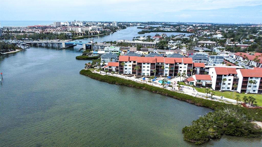1602 Stickney Point Road, Unit 404 Sarasota, FL 34231 - Photo 35 of 38 an aerial view of a city