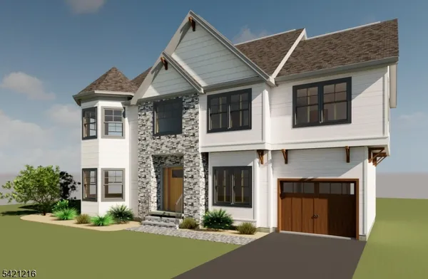 a front view of a house with yard