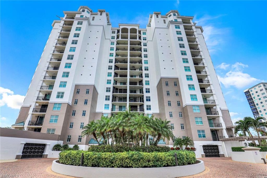 a front view of a building