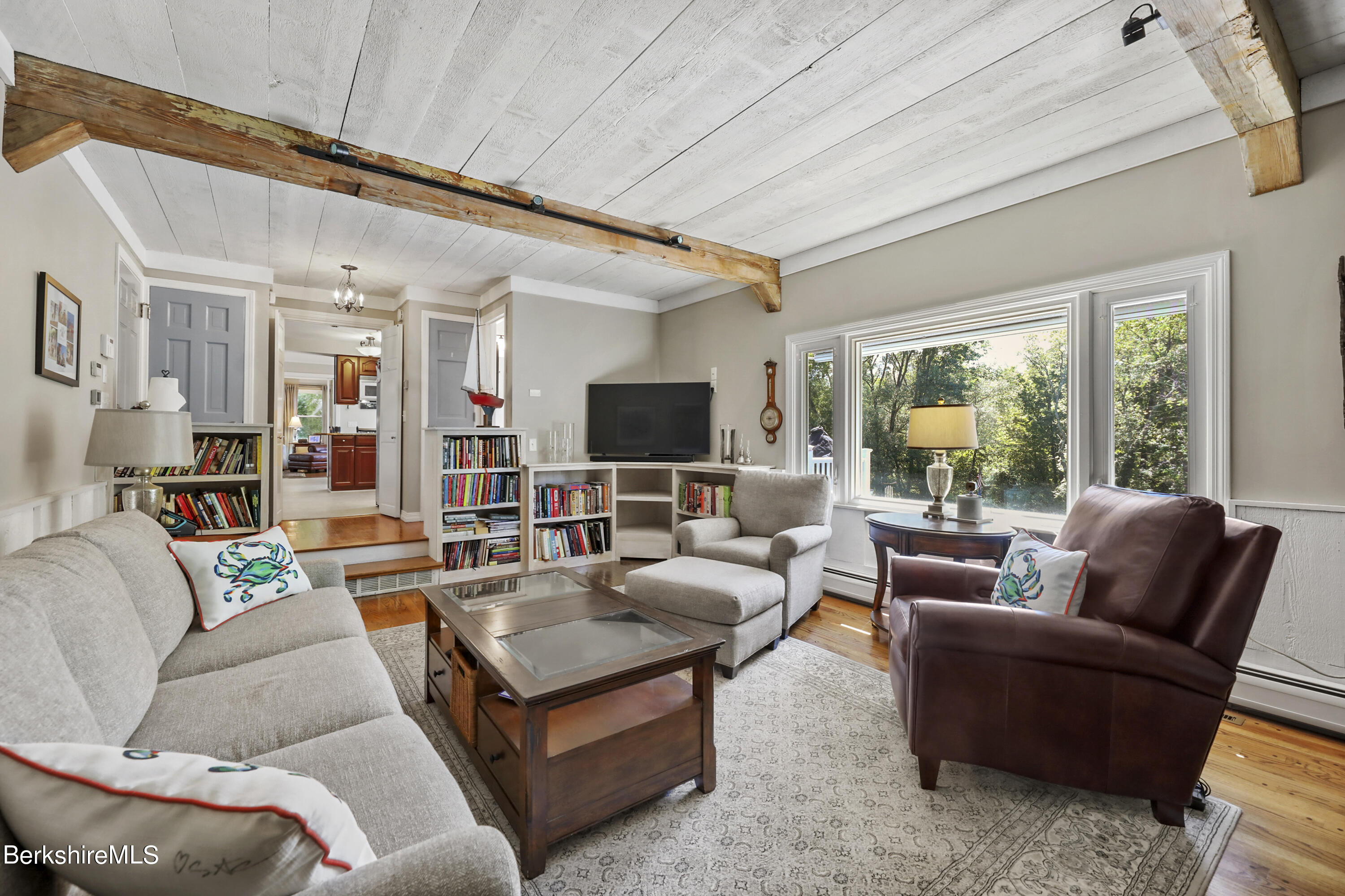 84 Brookside Drive Pittsfield, MA 01201 - Photo 18 of 54 a living room with furniture and a flat screen tv