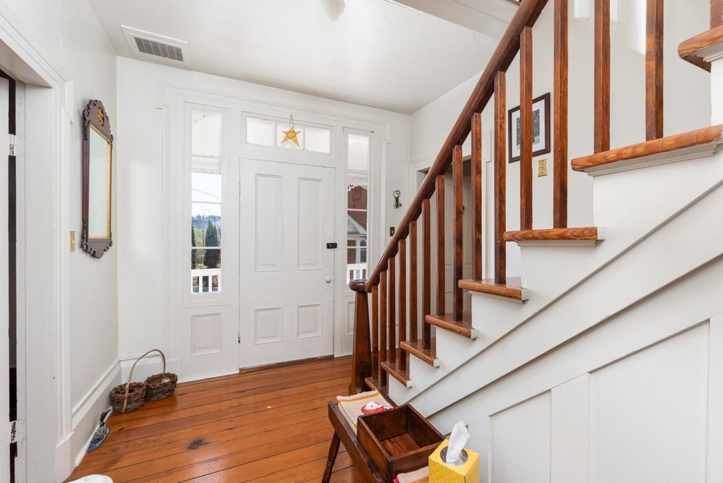 3643 Middlebrook Road Middlebrook, VA 24459 - Photo 19 of 35 a view of staircase with wooden floor and stairs