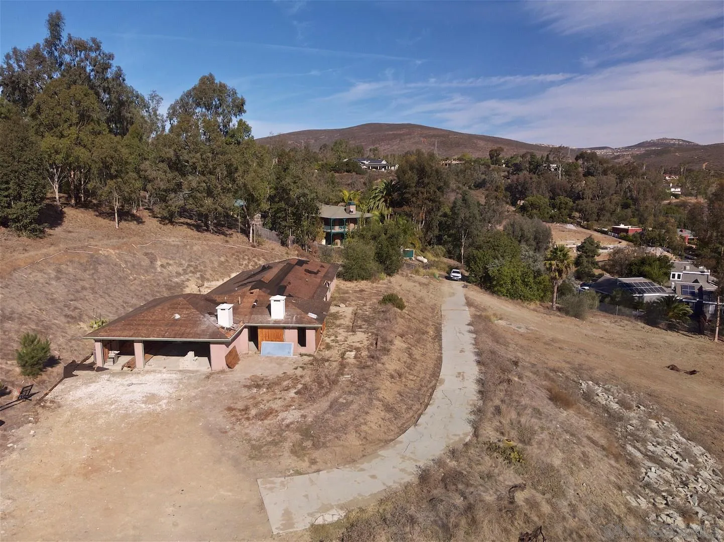 3572 Copper Crest Road Encinitas, CA 92024 - Photo 13 of 16 an aerial view of a town with big trees