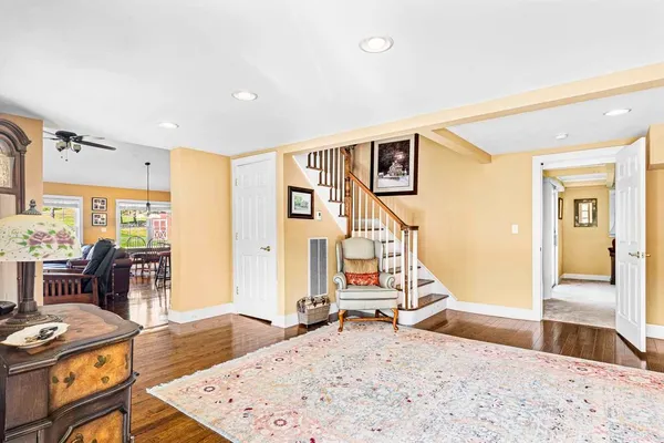 a view of a living room