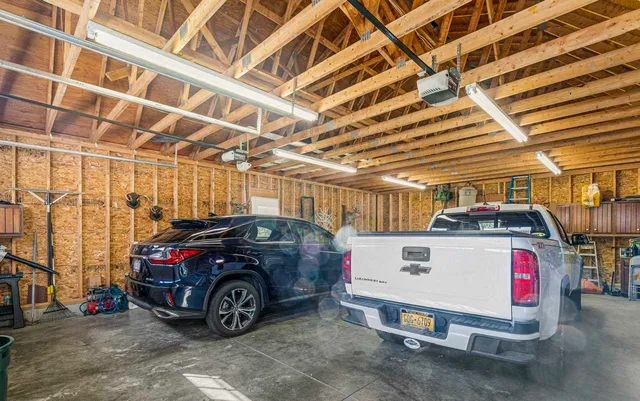 a view of an ocean from a yard