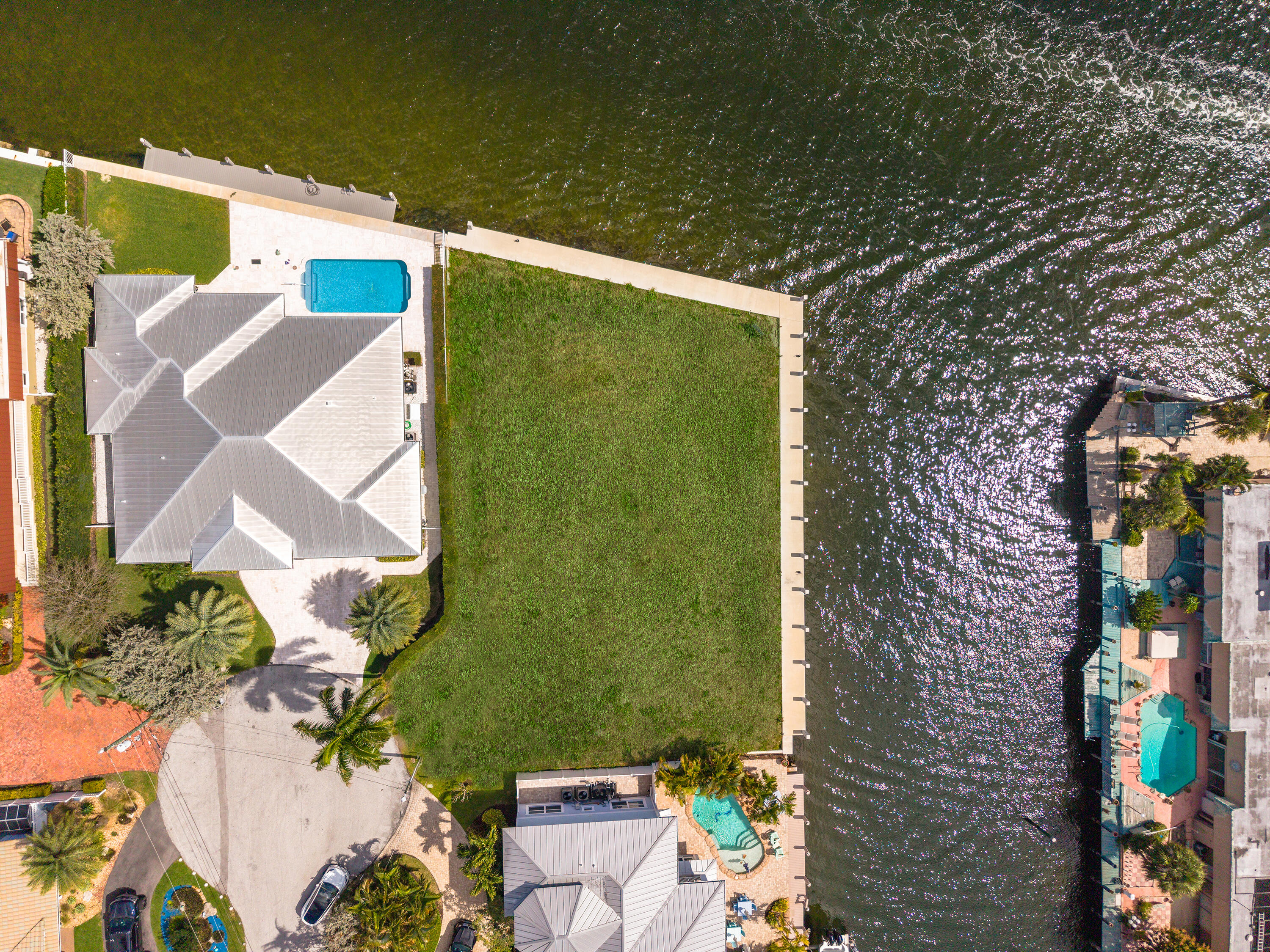 2748 Northeast 10th Street Pompano Beach, FL 33062 - Photo 9 of 10 an aerial view of a house with a yard