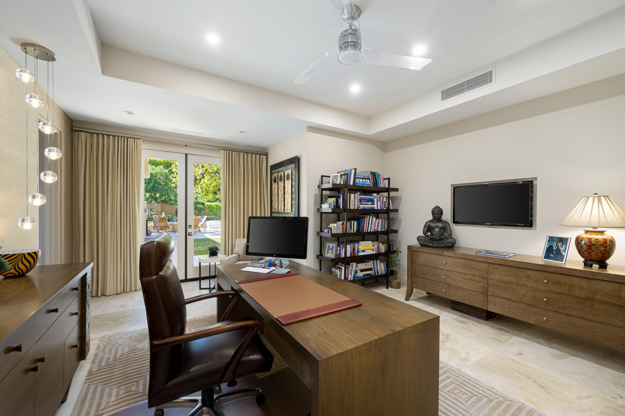 70345 Placerville Road Rancho Mirage, CA 92270 - Photo 62 of 116 a view of a workspace with furniture and a window