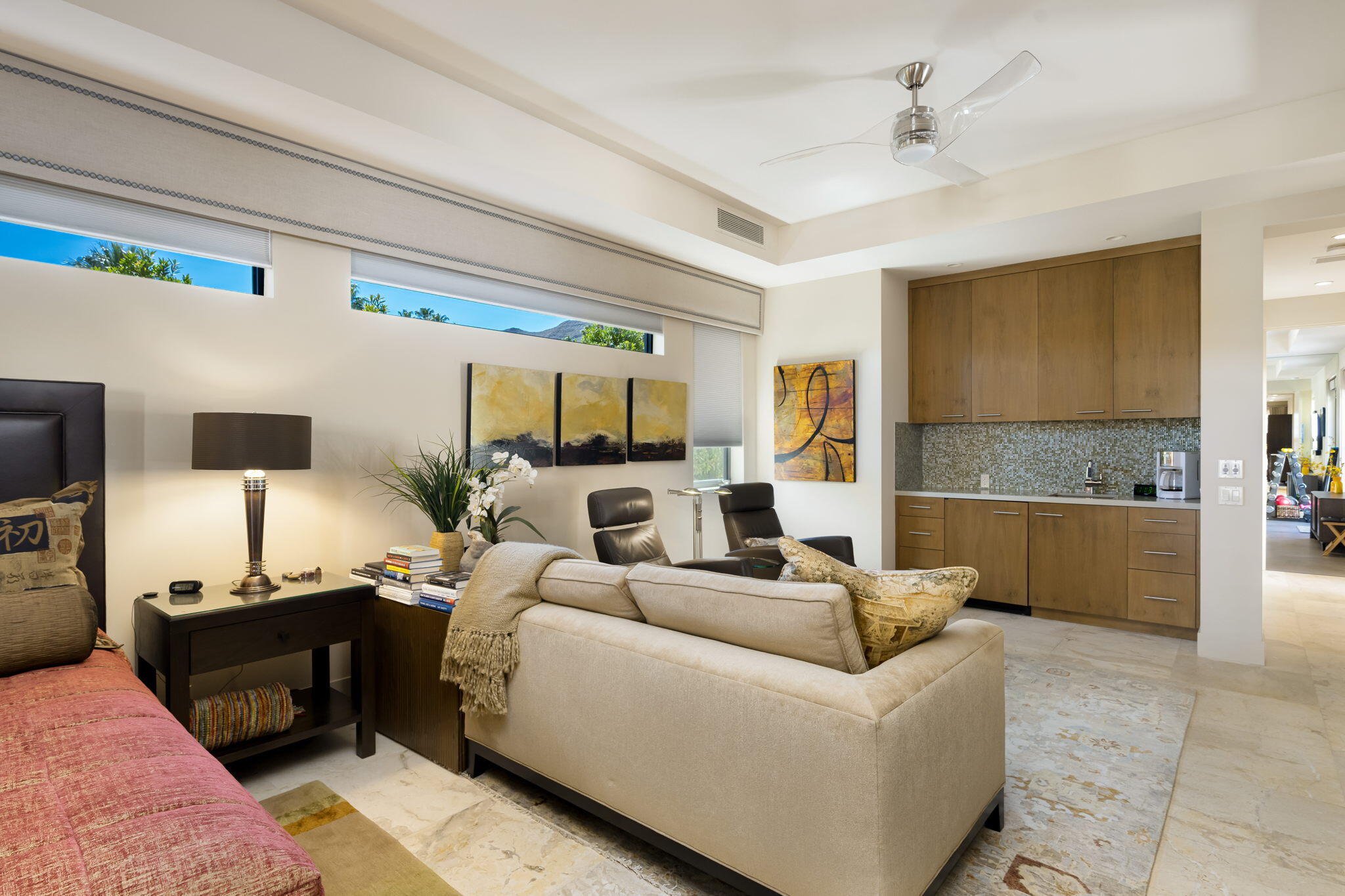 70345 Placerville Road Rancho Mirage, CA 92270 - Photo 63 of 116 a living room with furniture and a flat screen tv