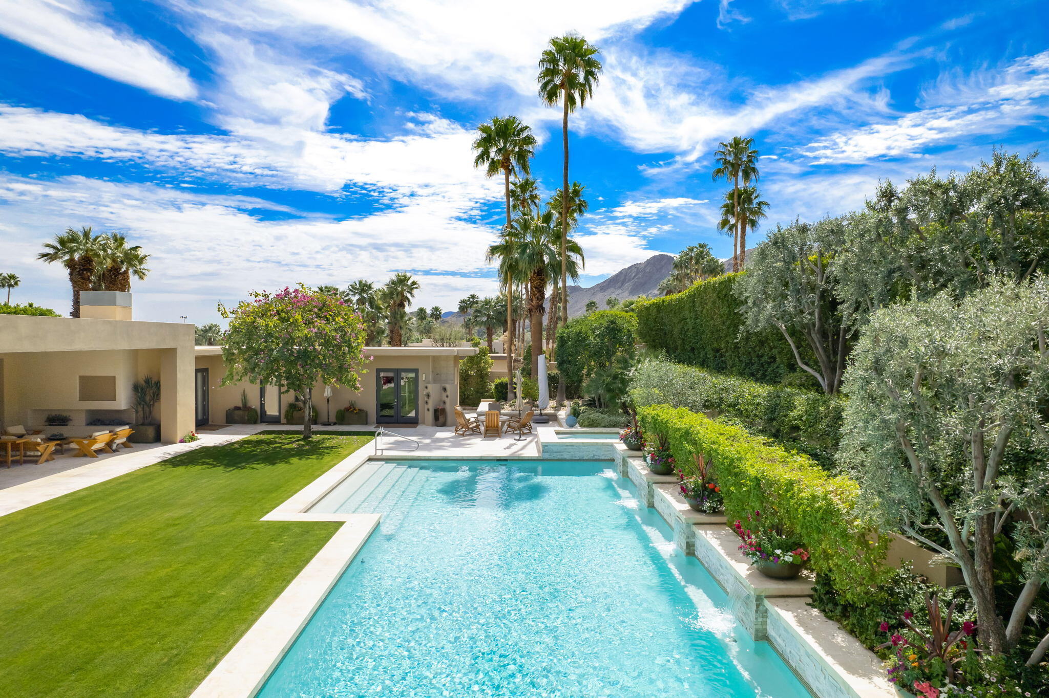 70345 Placerville Road Rancho Mirage, CA 92270 - Photo 88 of 116 a view of a house with swimming pool and sitting area