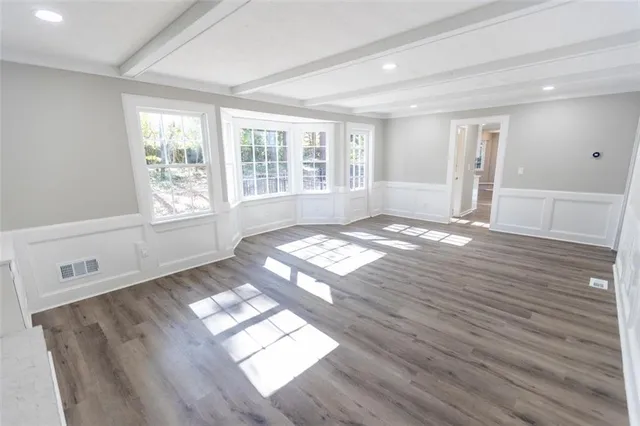 a view of livingroom with hardwood