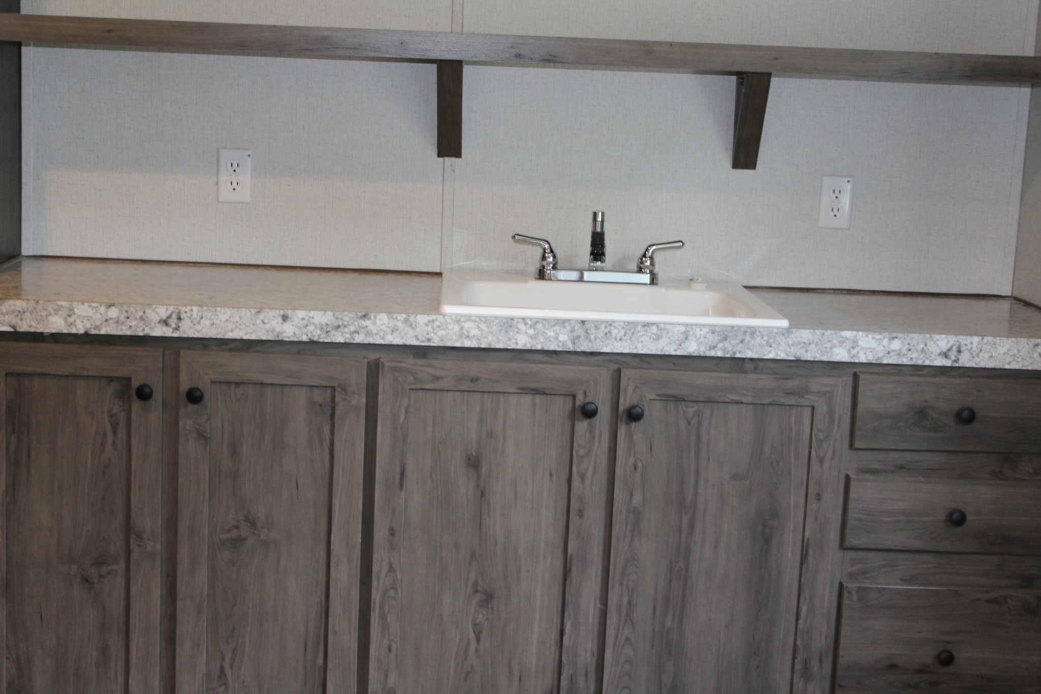595 Days Road Lafayette, TN 37083 - Photo 14 of 21 a bathroom with a granite countertop sink and a mirror