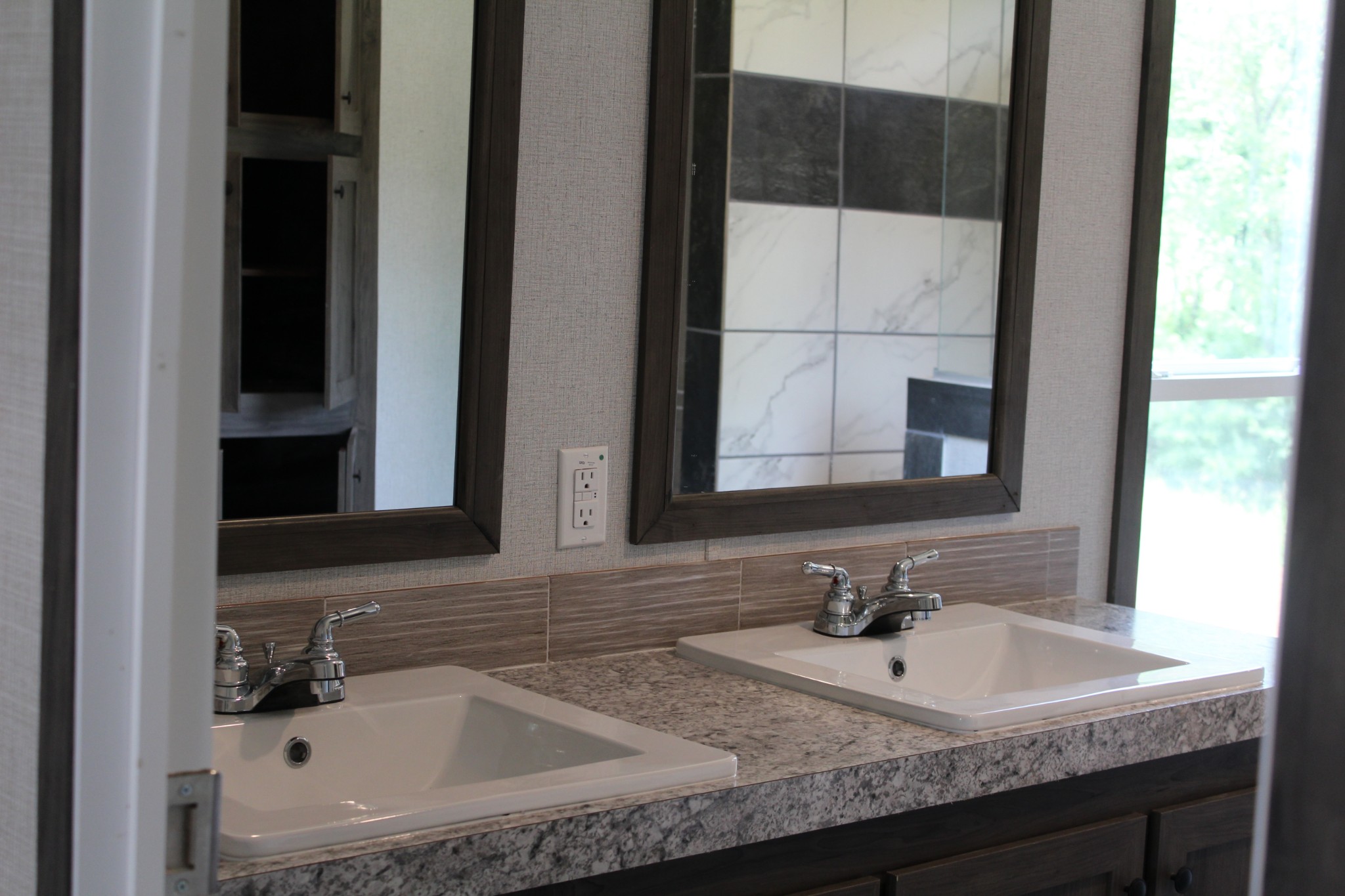 595 Days Road Lafayette, TN 37083 - Photo 10 of 21 a bathroom with a granite countertop sink and a mirror