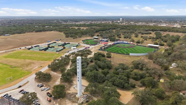 a view of a city from a terrace