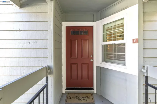 a view of front door