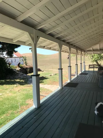 a view of ocean from a balcony