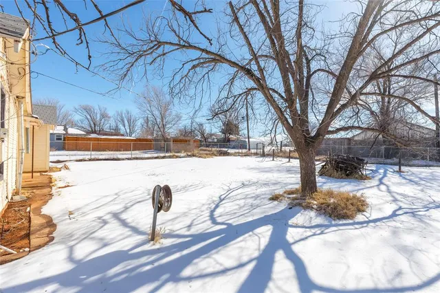a view of garage and microwave