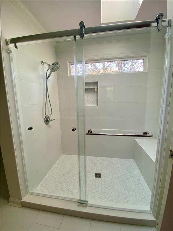 4 Wayne Street Rome, GA 30165 - Photo 25 of 51 a bathroom with a glass shower door