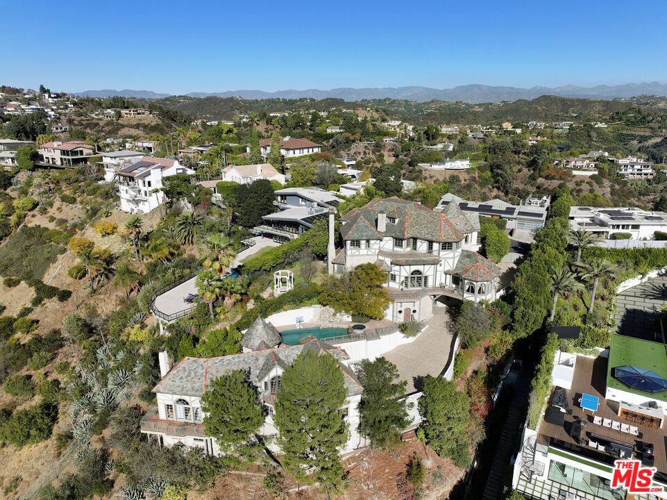 1041 Somera Road Los Angeles, CA 90077 - Photo 38 of 40 an aerial view of residential houses with city view