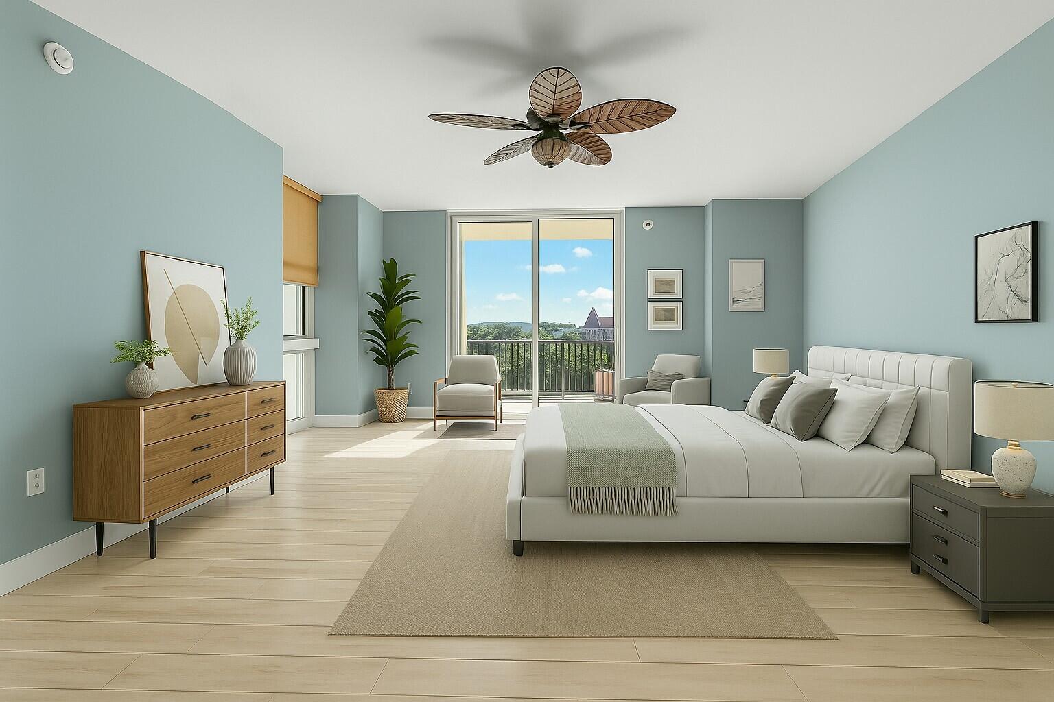 550 Okeechobee Boulevard, Unit 623 West Palm Beach, FL 33401 - Photo 23 of 121 Virtually Staged Primary Bedroom