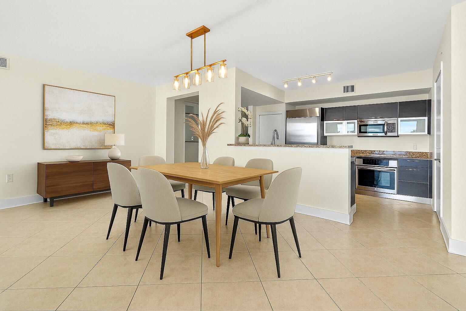 550 Okeechobee Boulevard, Unit 623 West Palm Beach, FL 33401 - Photo 9 of 121 Virtually Staged Dining Room