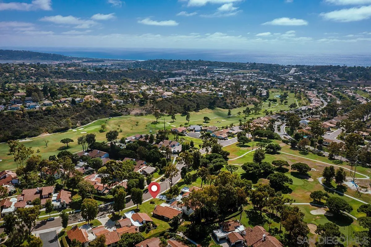 1332 Sun Valley Road Solana Beach, CA 92075 - Photo 3 of 38 an aerial view of residential houses with city view
