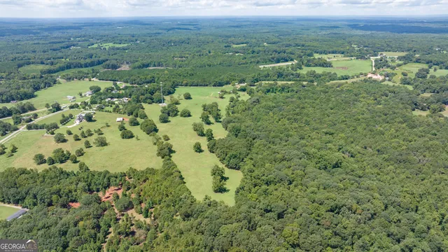 a view of a lush green field