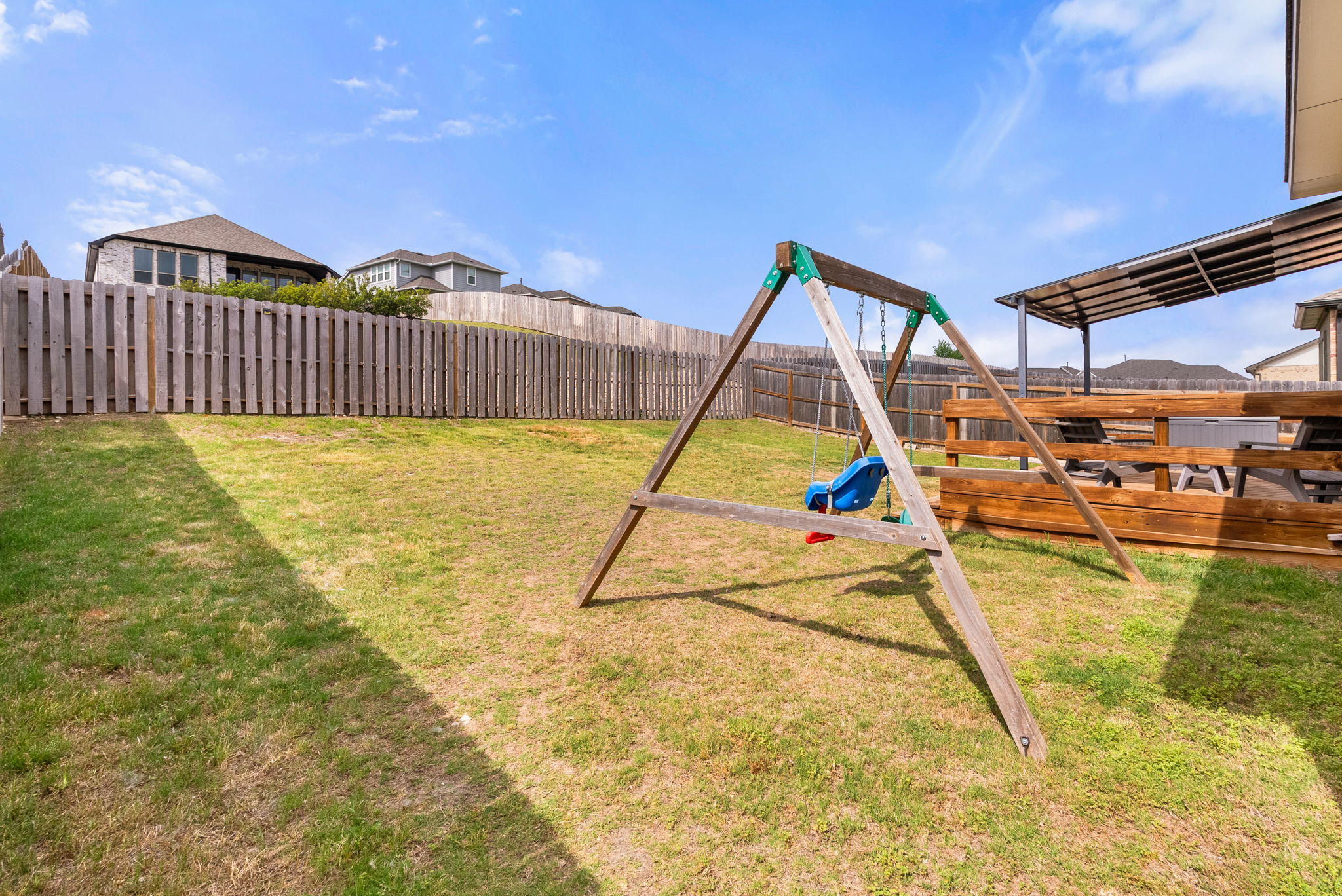 1240 Sweetspire Street Leander, TX 78641 - Photo 36 of 40 a view of a backyard
