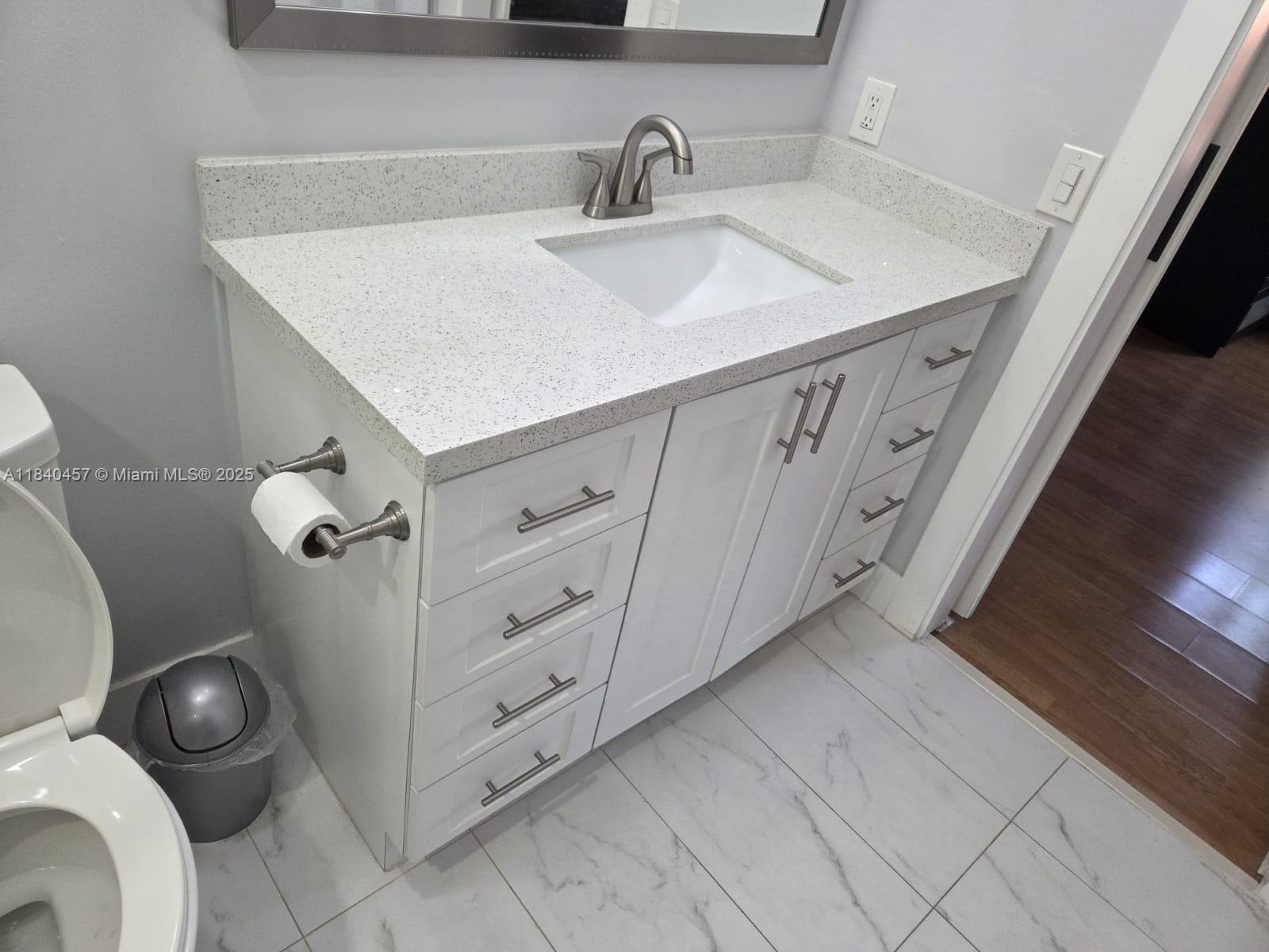 9982 Southwest 162nd Court Miami, FL 33196 - Photo 52 of 97 a bathroom with a sink and a toilet