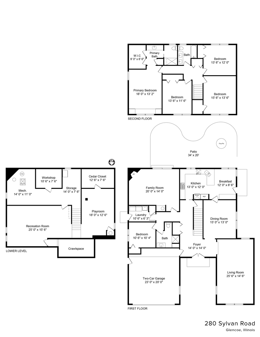 280 Sylvan Road Glencoe, IL 60022 - Photo 45 of 45 a picture of a black and white photo