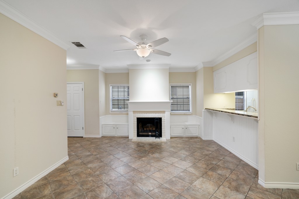 2208 Indian Trail, Unit A Austin, TX 78703 - Photo 6 of 21 a view of a livingroom with a fireplace