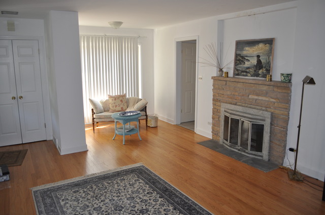 326 Wagner Road Northfield, IL 60093 - Photo 3 of 14 a living room with furniture and a fireplace