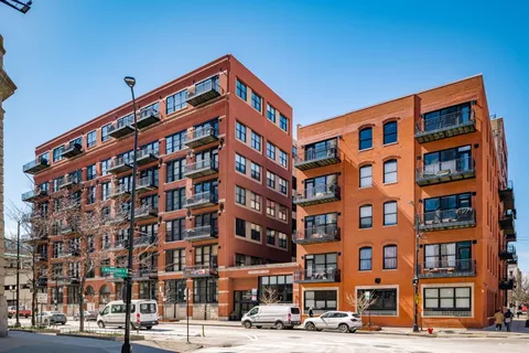 a front view of a building