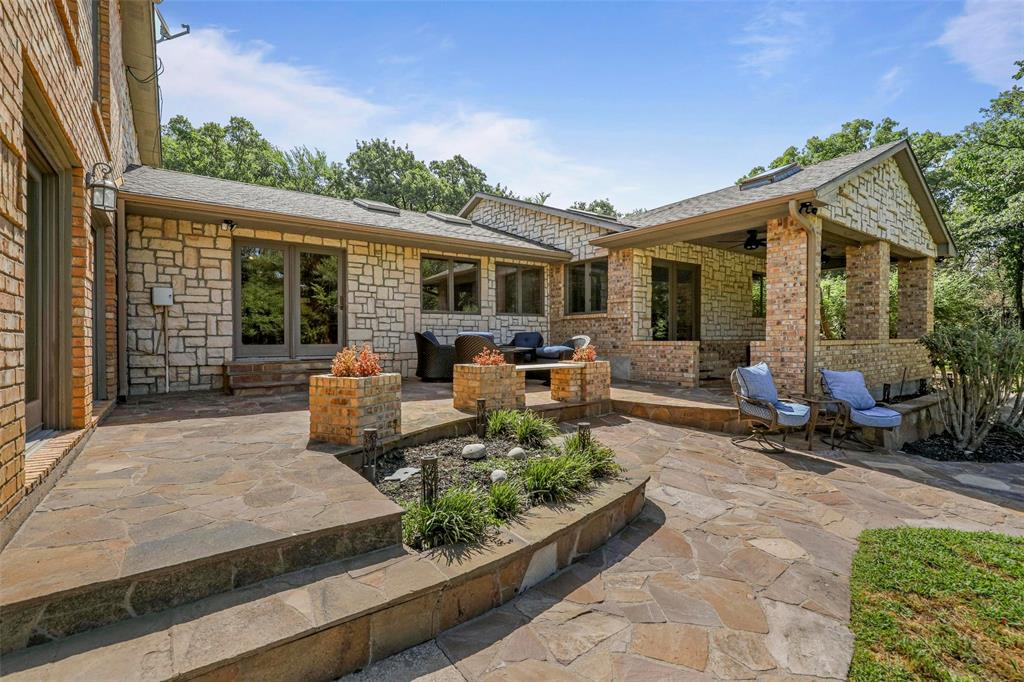 2243 Wood Hollow Road Denton, TX 76208 - Photo 16 of 40 Back patio with firepit and expansive views