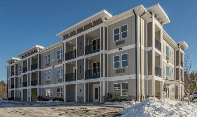 a front view of a building