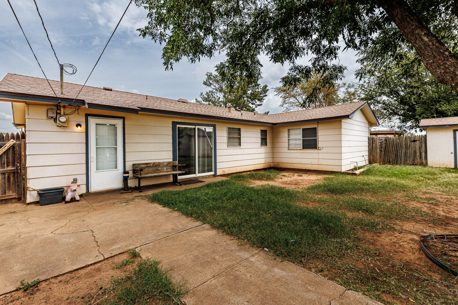 1907 73rd Street Lubbock, TX 79423 - Photo 34 of 41 a view of a house with a backyard