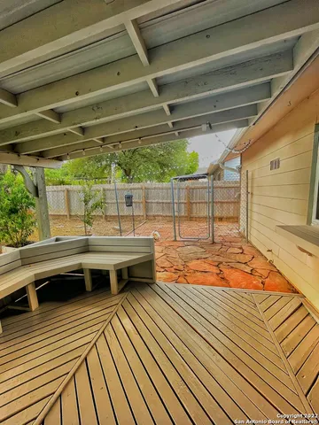 a view of a roof deck