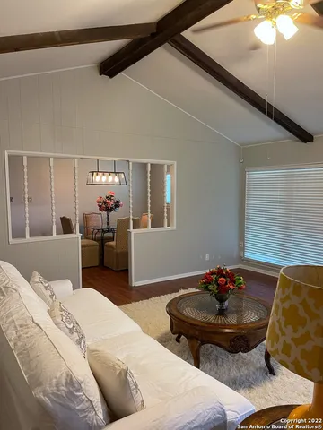 a bed room with a bed and furniture