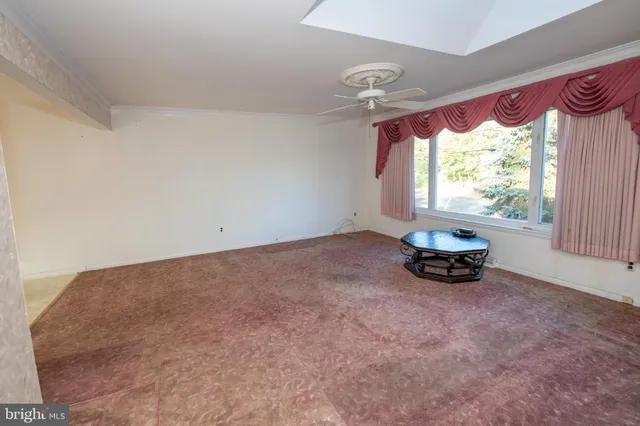a view of a livingroom with a window