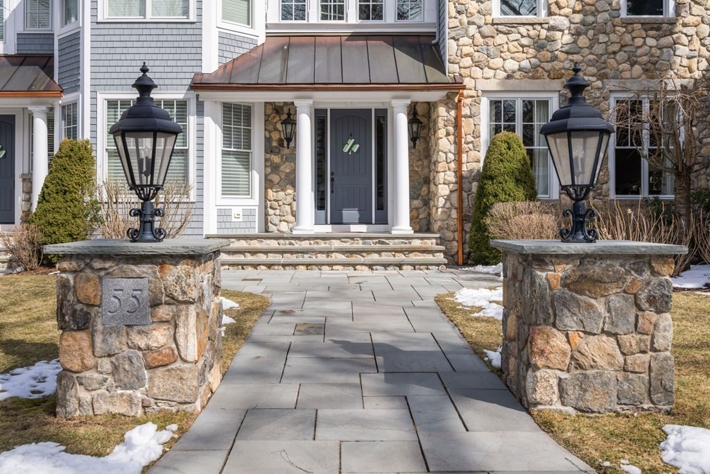 55 Edmunds Road Wellesley, MA 02481 - Photo 3 of 40 a view of house with a outdoor space