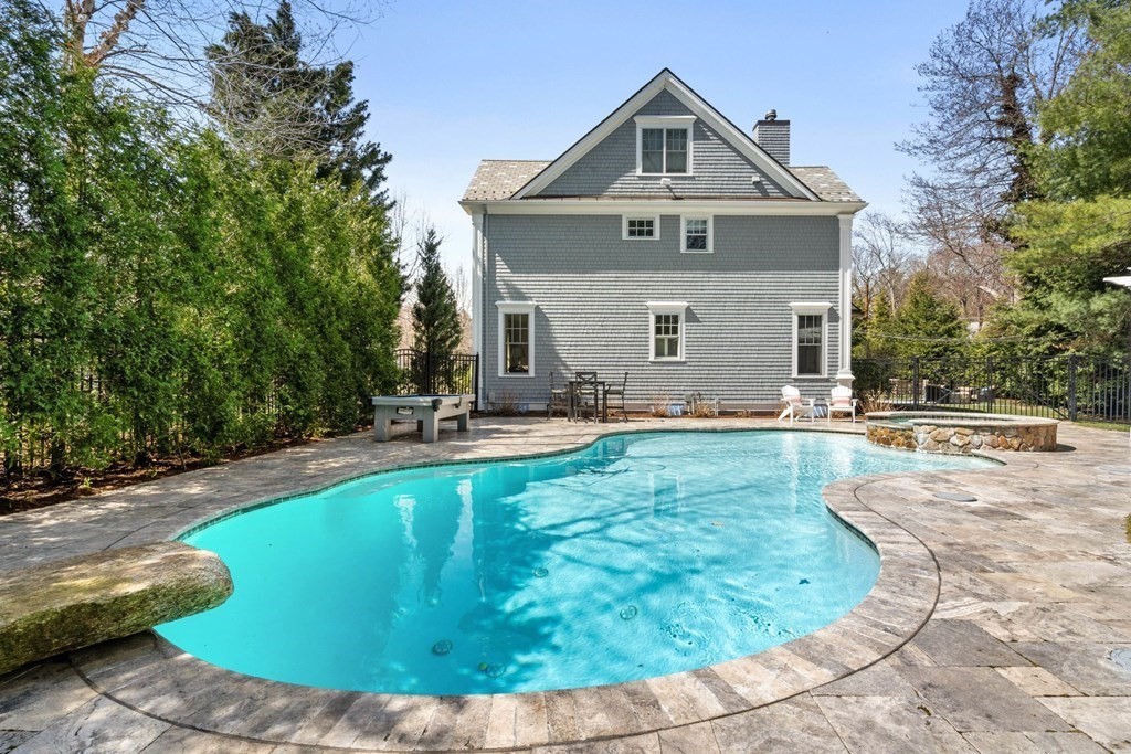 55 Edmunds Road Wellesley, MA 02481 - Photo 40 of 40 a view of a house with swimming pool