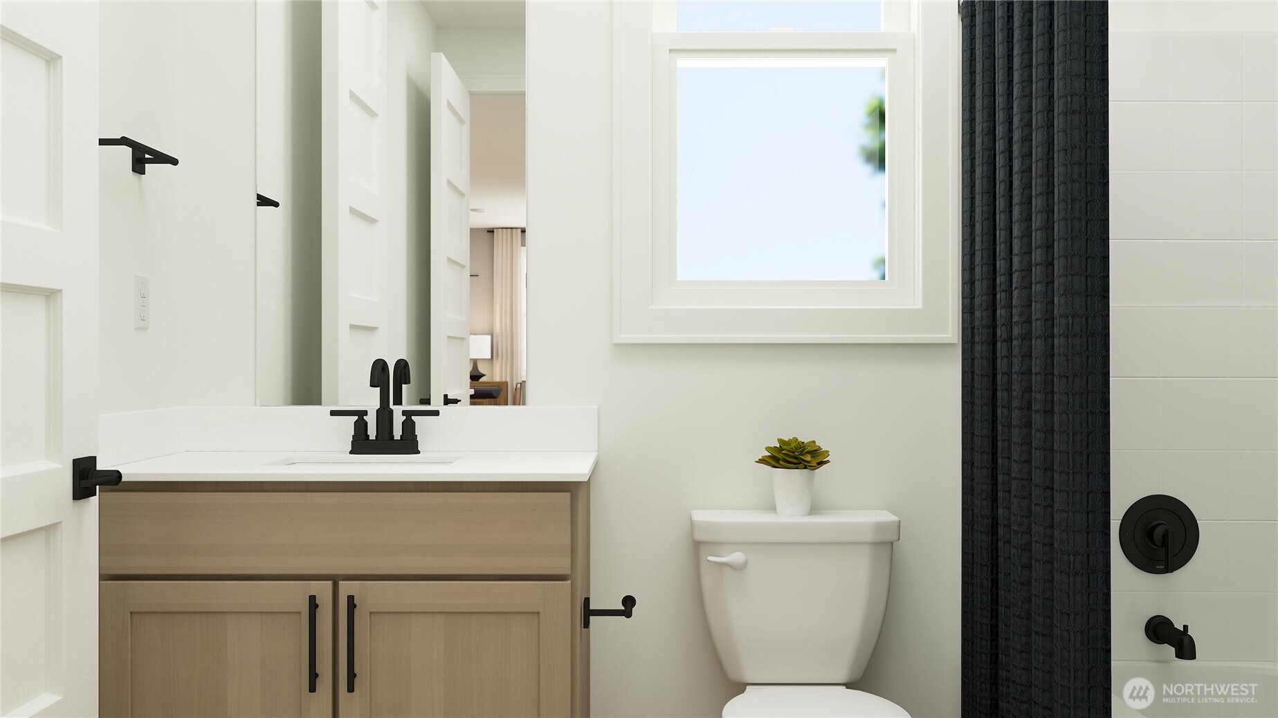 6094 Trce Drive Southwest Port Orchard, WA 98367 - Photo 17 of 33 a bathroom with a sink a toilet and a mirror