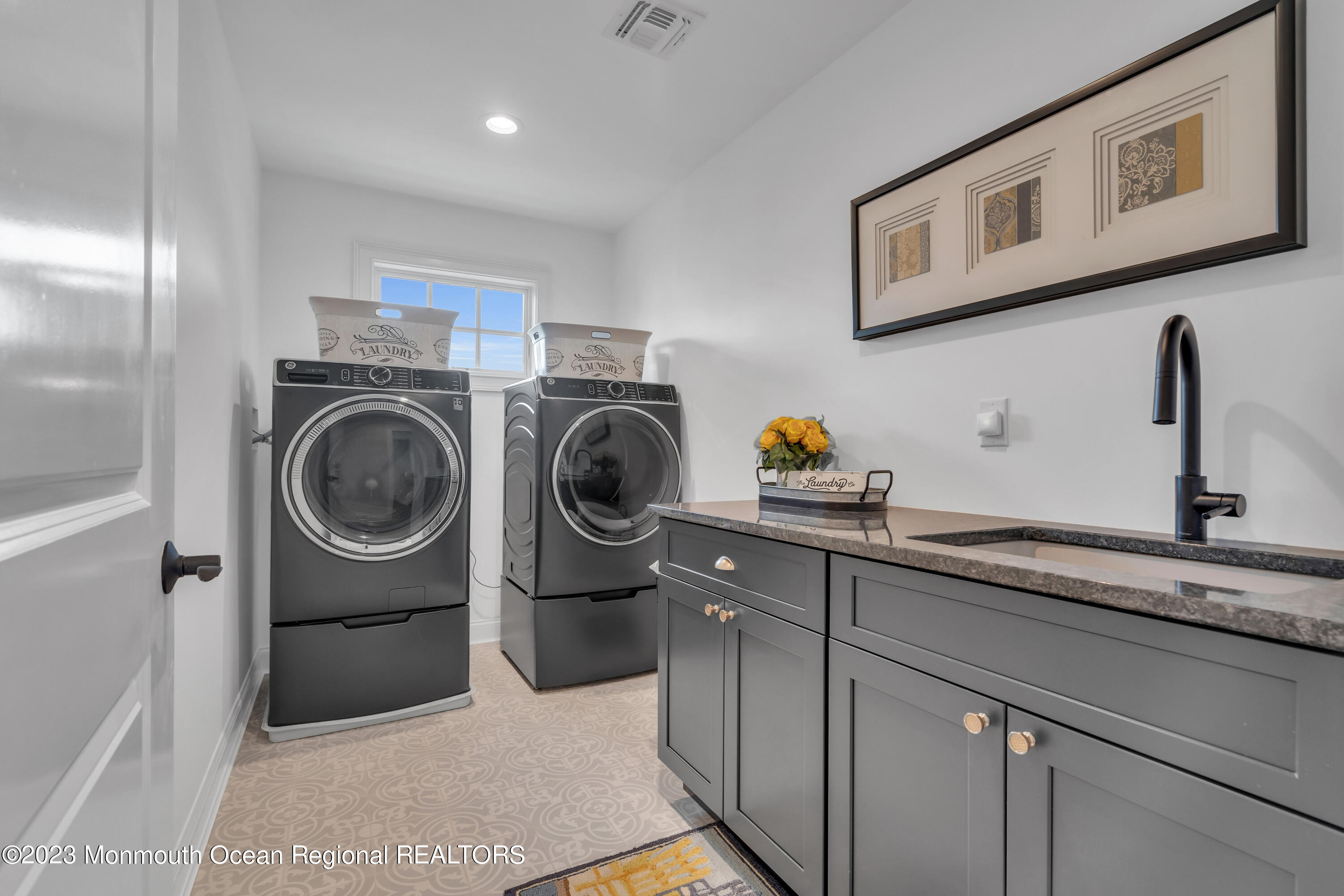 2118 Edgewood Place, Unit JULY Spring Lake, NJ 07762 - Photo 25 of 61 a utility room with sink dryer and washer